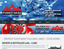 Tablet Screenshot of aaapowerwash.com